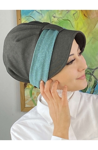 Mint Green Ready to Wear Turban 19FSPK107-02