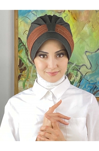 Milk Coffee Ready to Wear Turban 19FSPK107-03