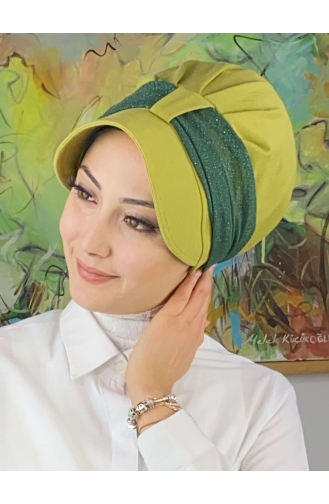 Mint Green Ready to Wear Turban 19FSPK59-01