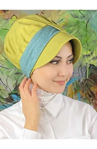 Pistachio Green Ready to Wear Turban 19FSPK59-04
