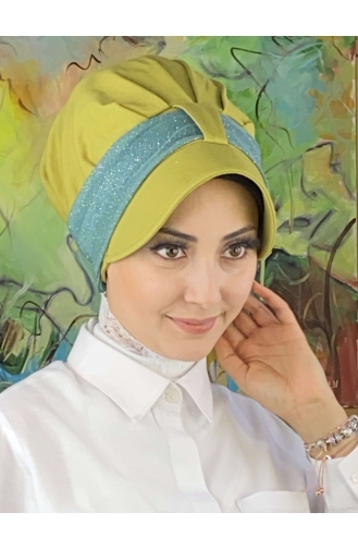 Pistachio Green Ready to Wear Turban 19FSPK59-04