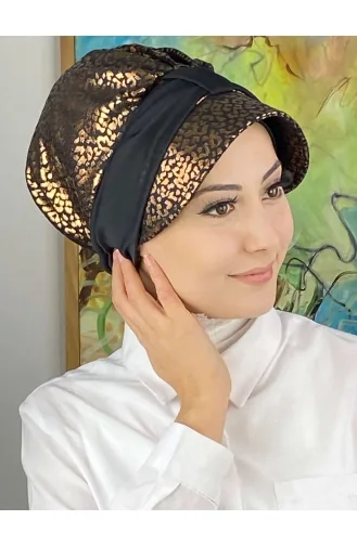 Turban Pret-a-Porter Couleur cuivre 19FSPK97-01
