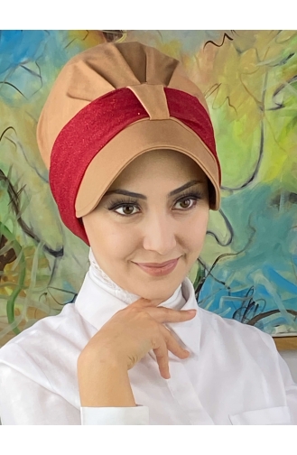 Rot Praktischer Turban 19FSPK67-04