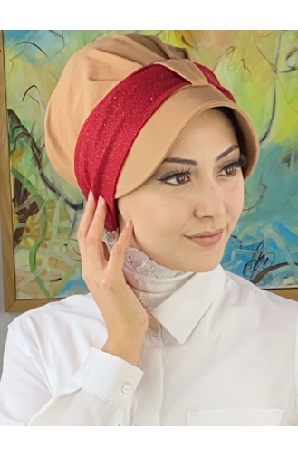 Rot Praktischer Turban 19FSPK67-04