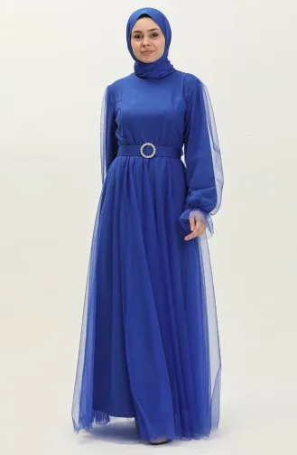 Tüll-Abendkleid mit Cups 2454-02 Saks 2454-02