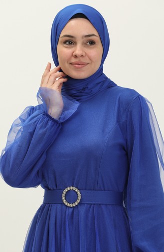 Tüll-Abendkleid mit Cups 2454-02 Saks 2454-02