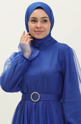Tüll-Abendkleid mit Cups 2454-02 Saks 2454-02