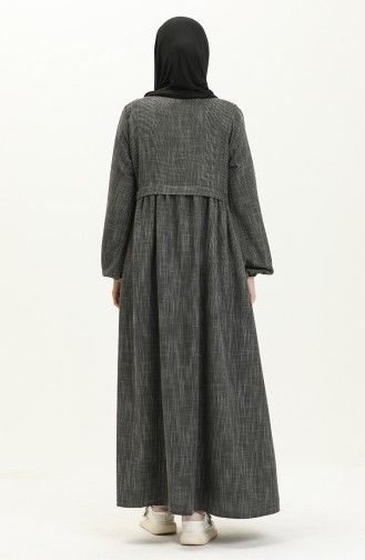Robe Boutonnée Brodée 24Y8948-02 Noir 24Y8948-02