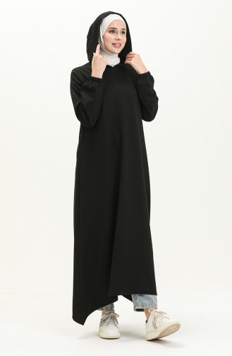 Hooded Long Sports Tunic 71004-01 Black 71004-01