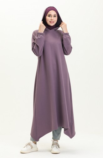 Hooded Long Sport Tunic 71004-04 Lilac 71004-04