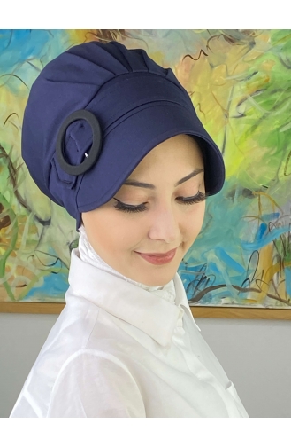 Dunkelblau Praktischer Turban 26SPK6-04