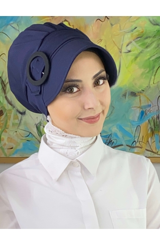 Dunkelblau Praktischer Turban 26SPK6-04