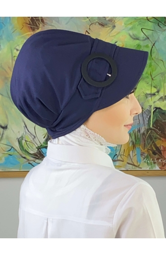 Dunkelblau Praktischer Turban 26SPK6-04