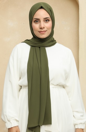 Nursema Nano-Krepp-Schal  81003-04 Dunkelkhaki 81003-04