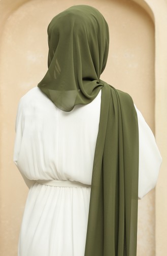Nursema Nano-Krepp-Schal  81003-04 Dunkelkhaki 81003-04