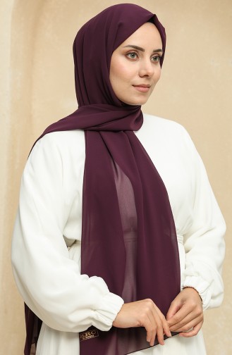 Nursema Nano Krep Şal 81003-05 Mürdüm