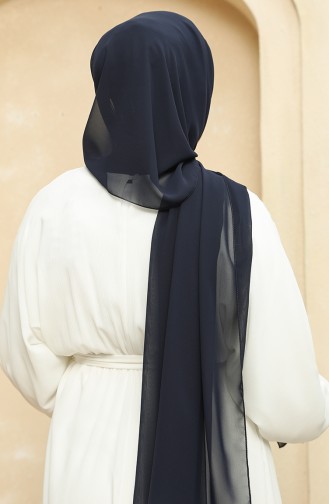 Nursema Nano Krep Şal 81003-16 Lacivert