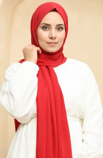 شال كريب نور سماء 81003-34 أحمر 81003-34