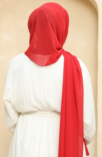 شال كريب نور سماء 81003-34 أحمر 81003-34