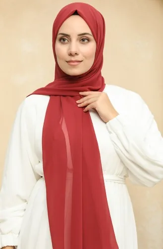 Nursema Nano Krep Şal 81003-35 Açık Bordo