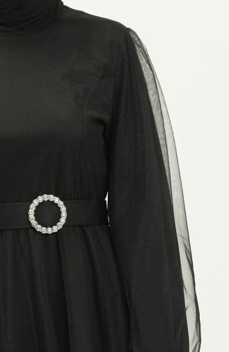 Tüll-Abendkleid mit Cups 2454-05 Schwarz 2454-05