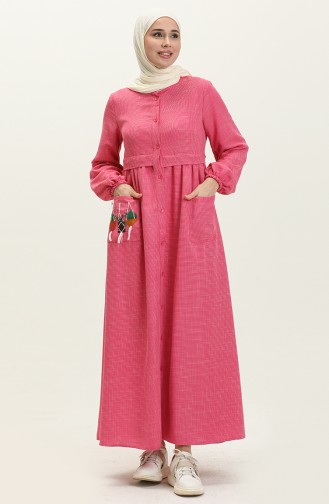 Besticktes Kleid 24Y8948-06 Fuchsia 24Y8948-06