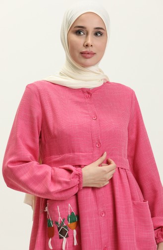 Besticktes Kleid 24Y8948-06 Fuchsia 24Y8948-06