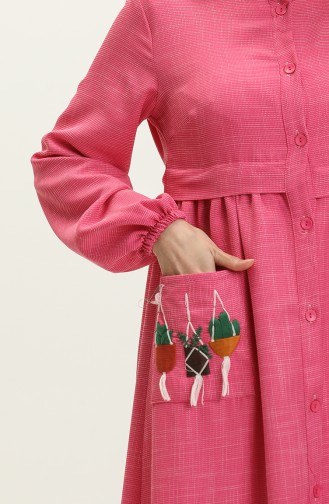 Besticktes Kleid 24Y8948-06 Fuchsia 24Y8948-06