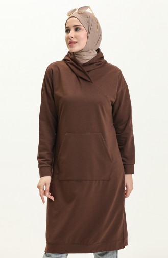 Kangaroo Pocket Sports Tunic 3032-16 Bitter Brown 3032-16