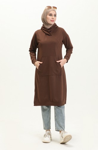 Kangaroo Pocket Sports Tunic 3032-16 Bitter Brown 3032-16