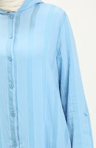 Hooded Long Tunic 24Y8845-01 Blue 24Y8845-01