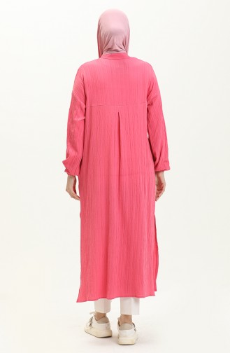 Embroidered Long Tunic 24Y8932-02 Fuchsia 24Y8932-02