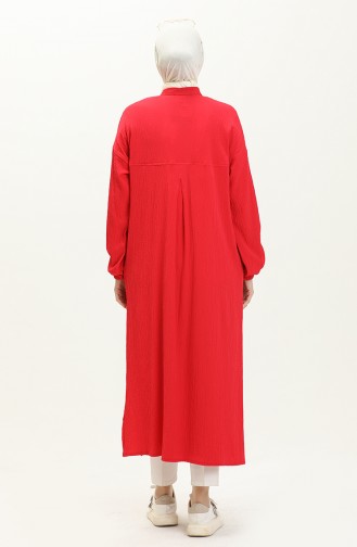 Lange Tunika mit Stickerei 24Y8844-01 Rot 24Y8844-01