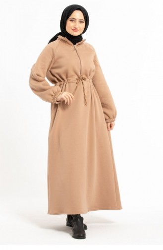 Beige Hijab Kleider 780
