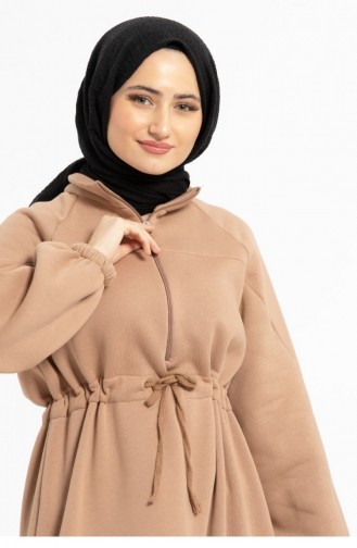 Beige Hijab Kleider 780