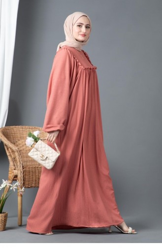 Robe Hijab Saumon 4058