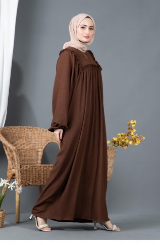 Braun Hijab Kleider 4060