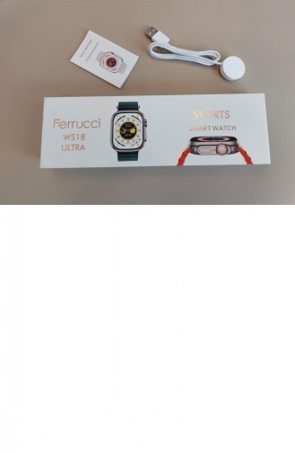 Ferrucci Ws18 Ultra Sports Smart Watch Akıllı Kol Saati Sesli Konuşma Yapabilir Mesaj Ve Bildirimlerinizi Görebilirsiniz Fc-Smart-Ws18Ultra.08