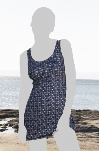 Maillot de Bain Hijab Bleu Marine 23505-01