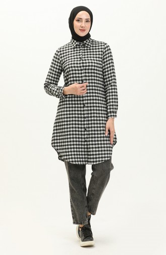 Plaid Tunic 2546-02 Anthracite 2546-02