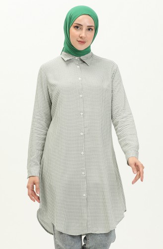 Viskose Emprime Tunika Tunik 2553-01 Khaki 2553-01