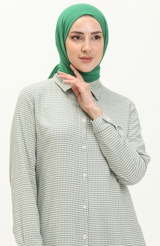 Viskose Emprime Tunika Tunik 2553-01 Khaki 2553-01