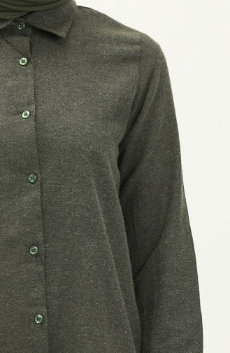 Tunika mit Schlitzen 2559-07 Khaki 2559-07