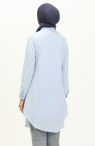 Buttoned Tunic 2514-03 Blue 2514-03