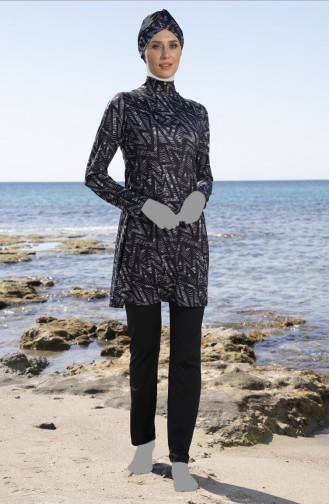 Black Modest Swimwear 23906-02