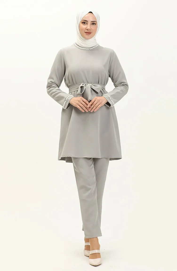 Ensemble Tunique Pantolon 70005-01 Gris 70005-01