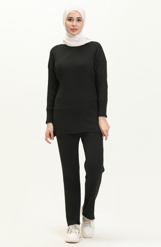 Knitted Camisole Suit 2106201 Black 2106201