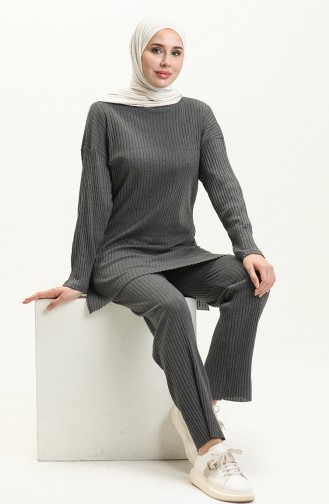 Knitted Camisole Suit 2106202 Dark Gray 2106202