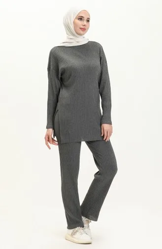 Knitted Camisole Suit 2106202 Dark Gray 2106202