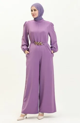 Jumpsuit mit Kettengürtel 6031-05 Flieder 6031-05